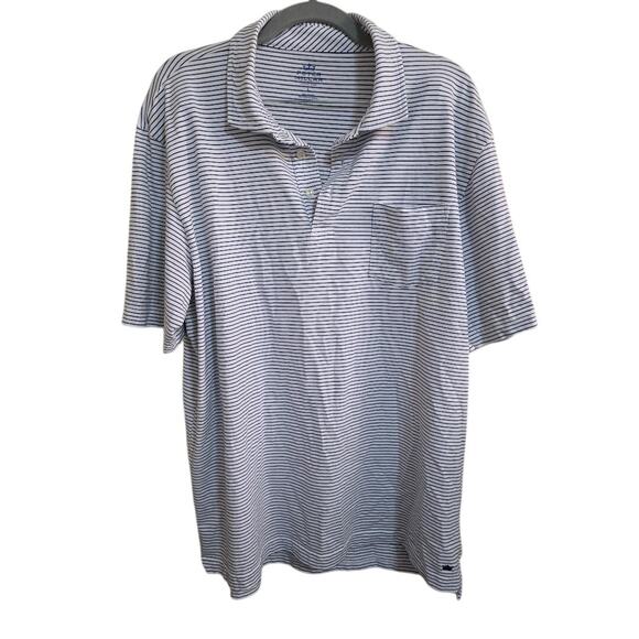 Men's Peter Millar Edgar Stripe Polo Size Large - Picture 1 of 5